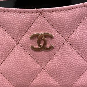 CHANEL, Accessories, Chanel Card Holder 22c Pink